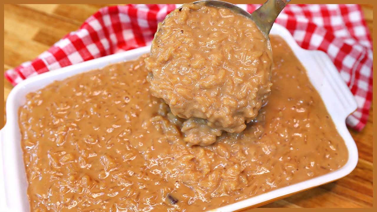 Veja como fazer um arroz doce caramelizado que é muito fácil