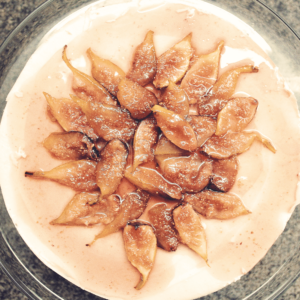 Cheesecake de mel e figos | Receita de torta frangipane