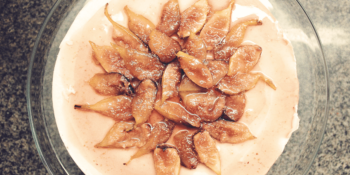 Cheesecake de mel e figos