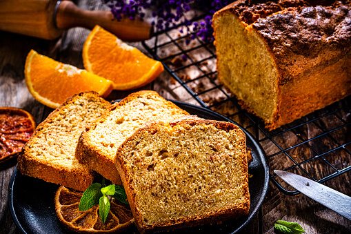 Bolo de laranja da fazenda