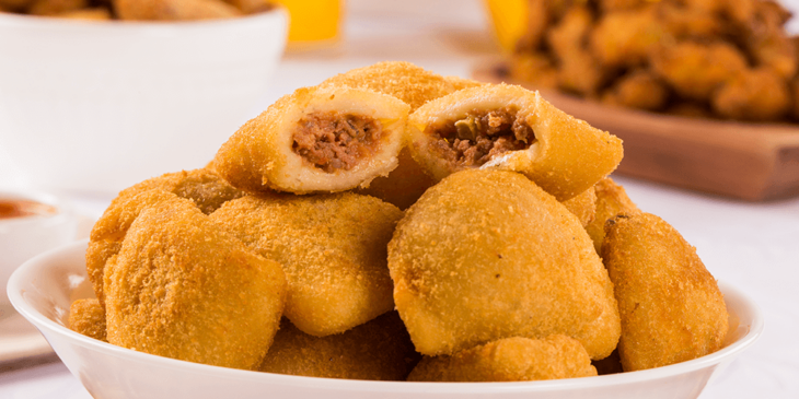 rissole de carne tradicional tudo gostoso