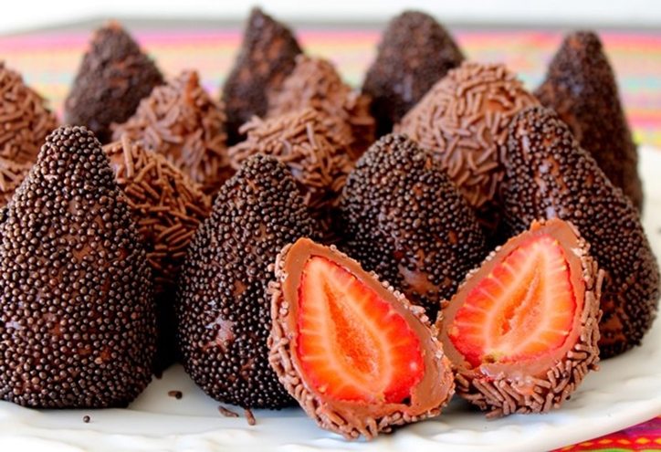 Brigadeiro de morango