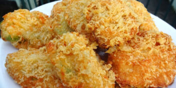 Jiló a milanesa com parmesão