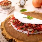 Tapioca de charque com mega recheio