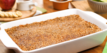 Torta de maçã crocante