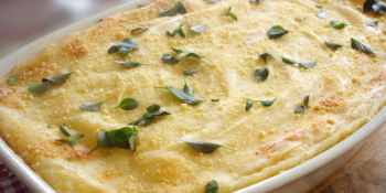 Carne moída com creme de milho cremoso