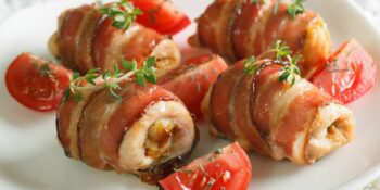 frango enrolado com bacon