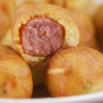 salsicha no espeto
