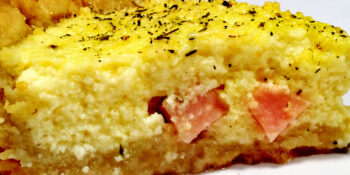 quiche de peito de peru