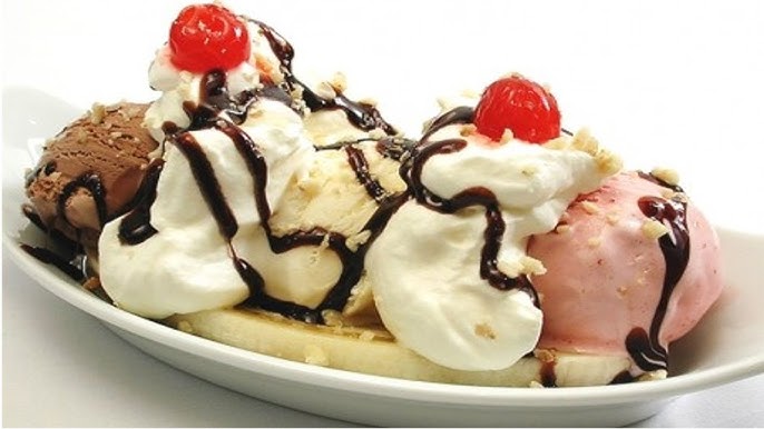 Banana split vovó Palmirinha