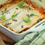 lasanha de abobrinha com queijo e presunto