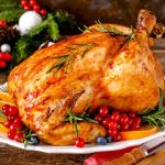 Peru de Natal tudo gostoso bem temperado