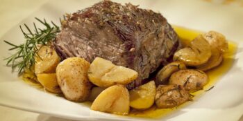 Cupim assado com batatas