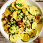 Abobrinha ao creme tudo gostoso simples fácil