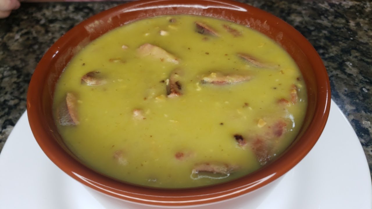 sopa de ervilha simples fácil