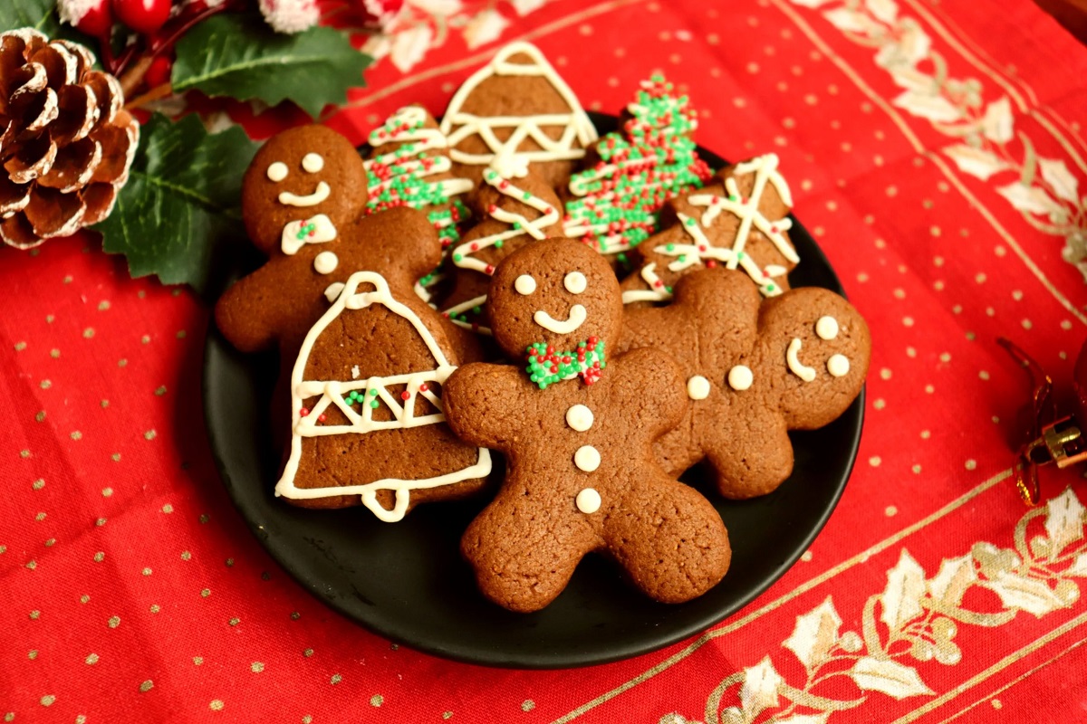 Biscoitos natalinos de gengibre