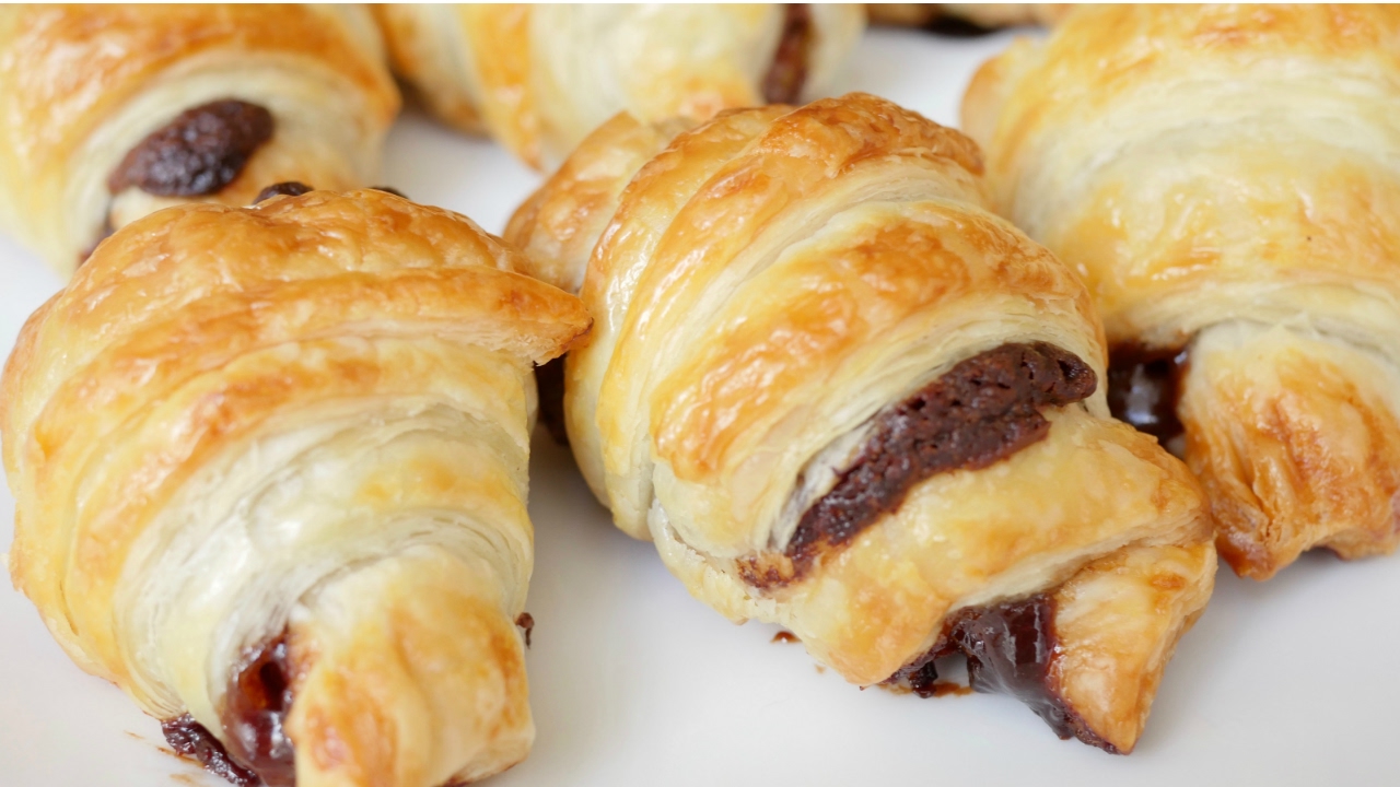 croissant de chocolate simples @tatianemarques