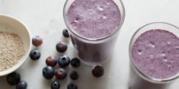 Suco de mirtilo antioxidante