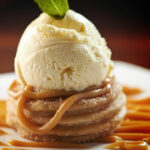 Churros com doce de leite e sorvete | Receita