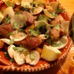 carne de porco alentejana tudo gostoso