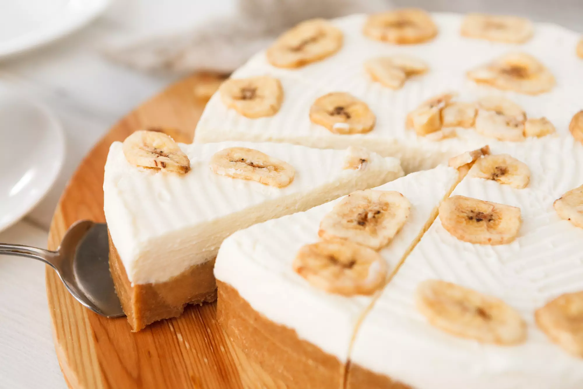 Torta de banana com doce de leite