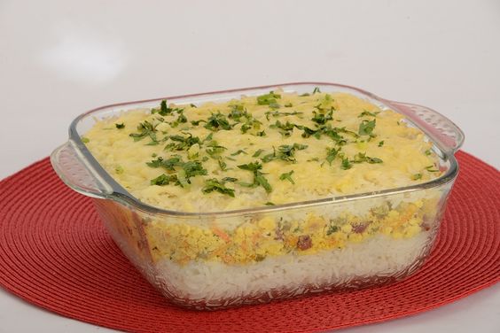 Arroz gratinado com queijo tudo gostoso simples ana maria braga