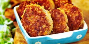 Bolinho de bacalhau assado