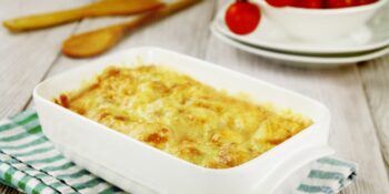 Couve-flor gratinada com queijo minas