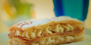 Mil folhas com creme