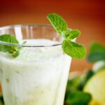 Suco de maçã com hortelã tudo gostoso