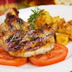 Costeleta suína grelhada com batata baroa tudo gostoso ana maria braga