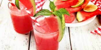 Suco de melancia e limão