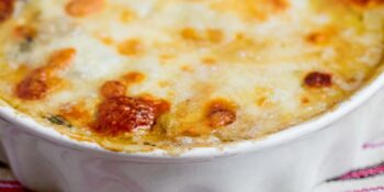 Batatas em cubo gratinadas