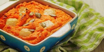 Suflê de abóbora com queijo