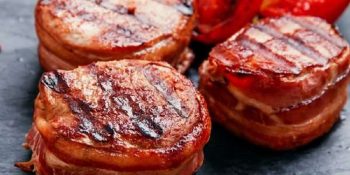Medalhão de frango com bacon