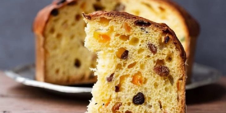 Panetone com frutas cristalizadas simples fofinho úmido sem sovar de liquidificador