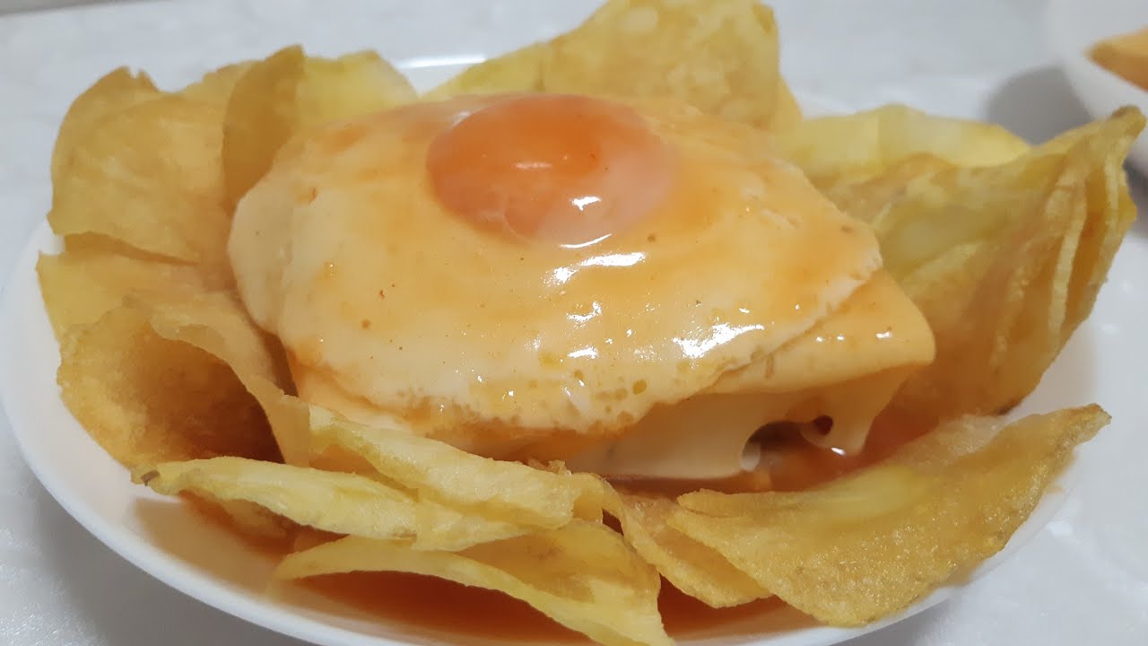 francesinha com batata frita fácil simples