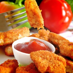 nuggets de frango com molho agridoce tudo gostoso