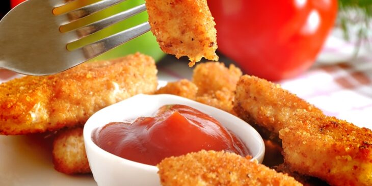 nuggets de frango com molho agridoce tudo gostoso