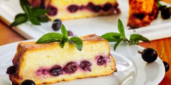 Torta de ricota com blueberry