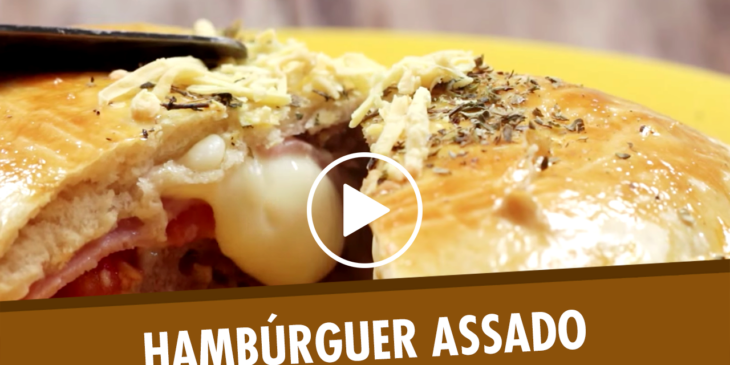 Hambúrguer assado simples tudo gostoso brasa forno airfryer