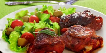 Sobrecoxas de frango fritas