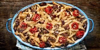 Penne com tomates-cereja