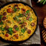 Receita de omelete assada de calabresa muito fácil e simples