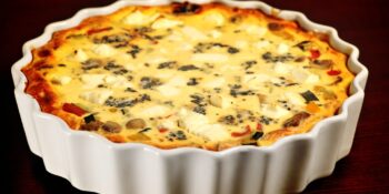 Quiche de queijo coalho
