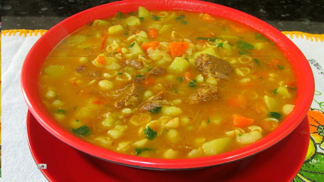 sopa de carne com batata e cenoura @divinasreceitas