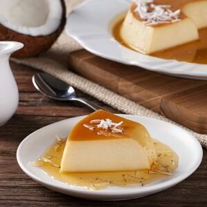 Pudim de coco sem forno