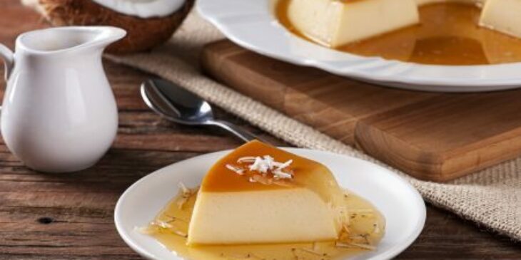 Pudim de coco sem forno