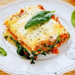 Lasanha de carne e espinafre