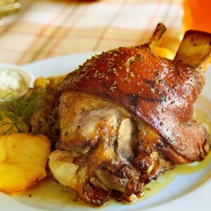 Joelho de porco assado